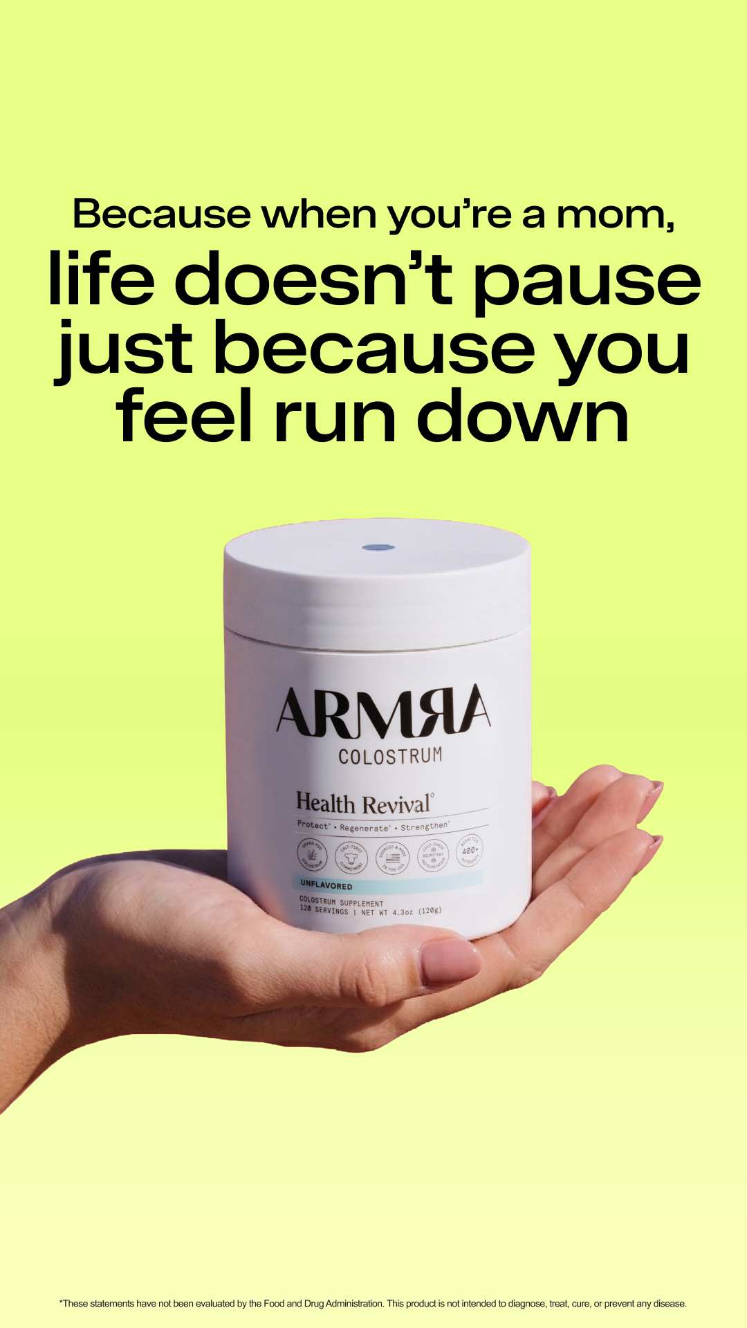 ARMRA Facebook ad
