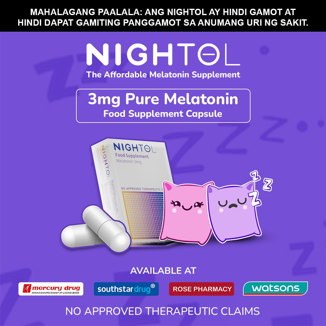 Nightol Melatonin Supplement Facebook ad