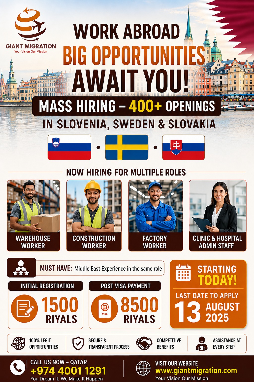Giant Migration Qatar Facebook ad