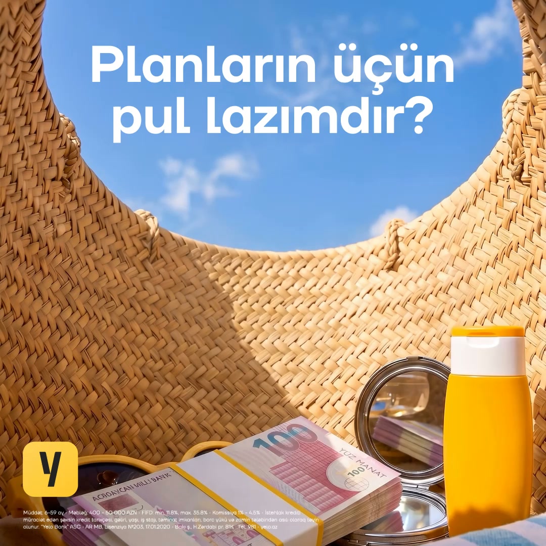 Yelo Bank Facebook ad: 8.9%-dən krediti indi al!