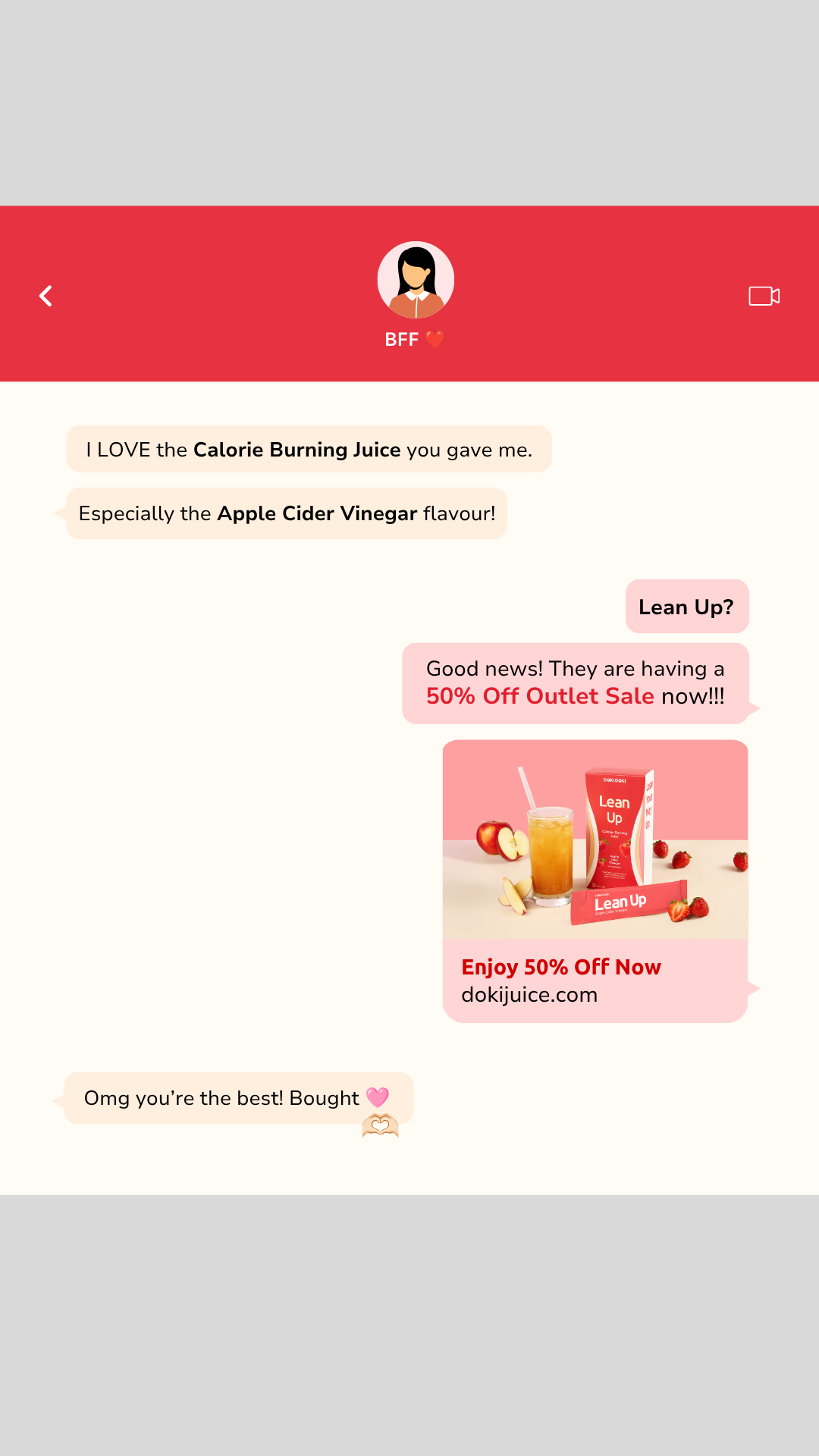 Doki Doki Facebook ad