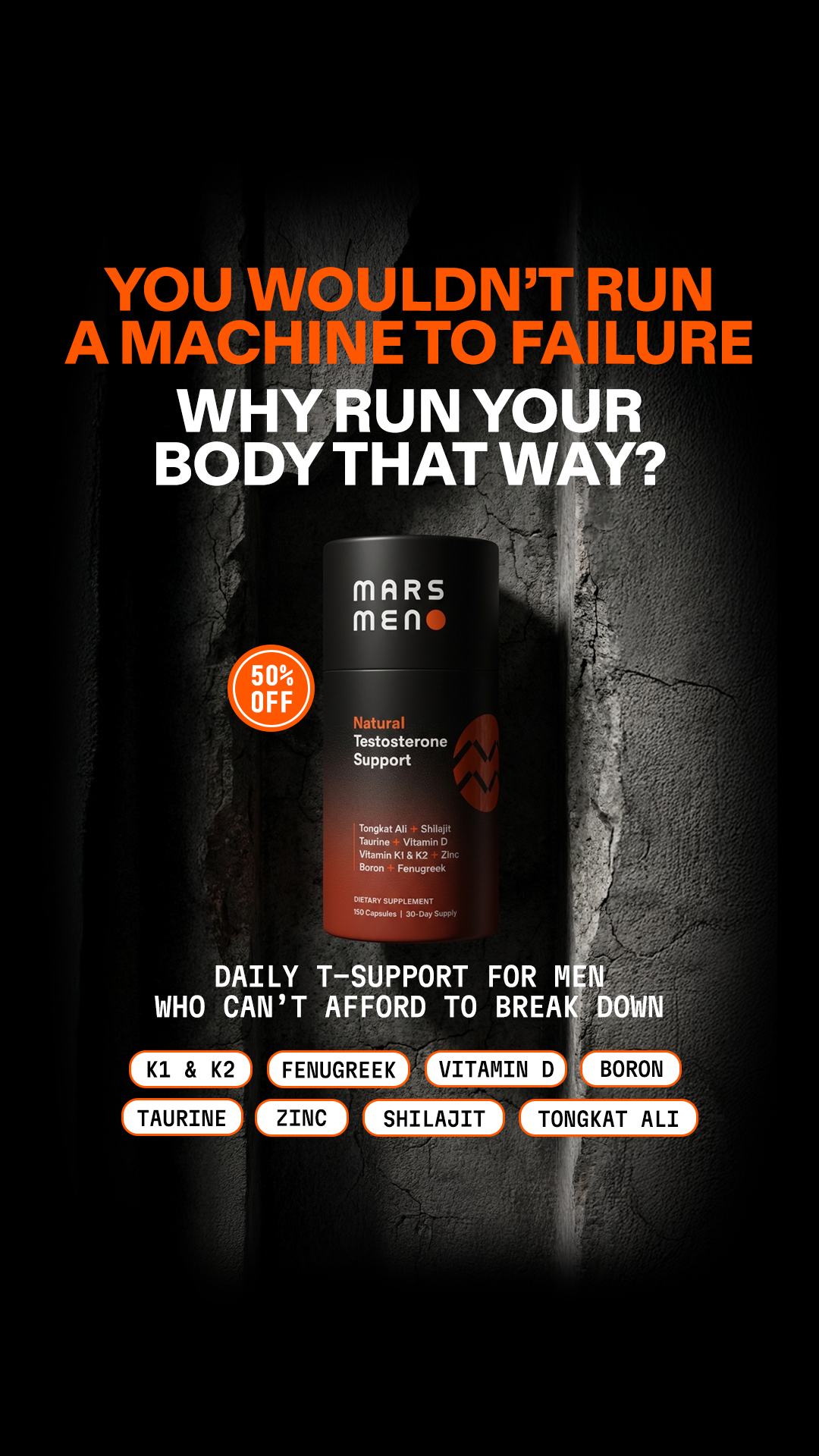 Mars Men Facebook ad