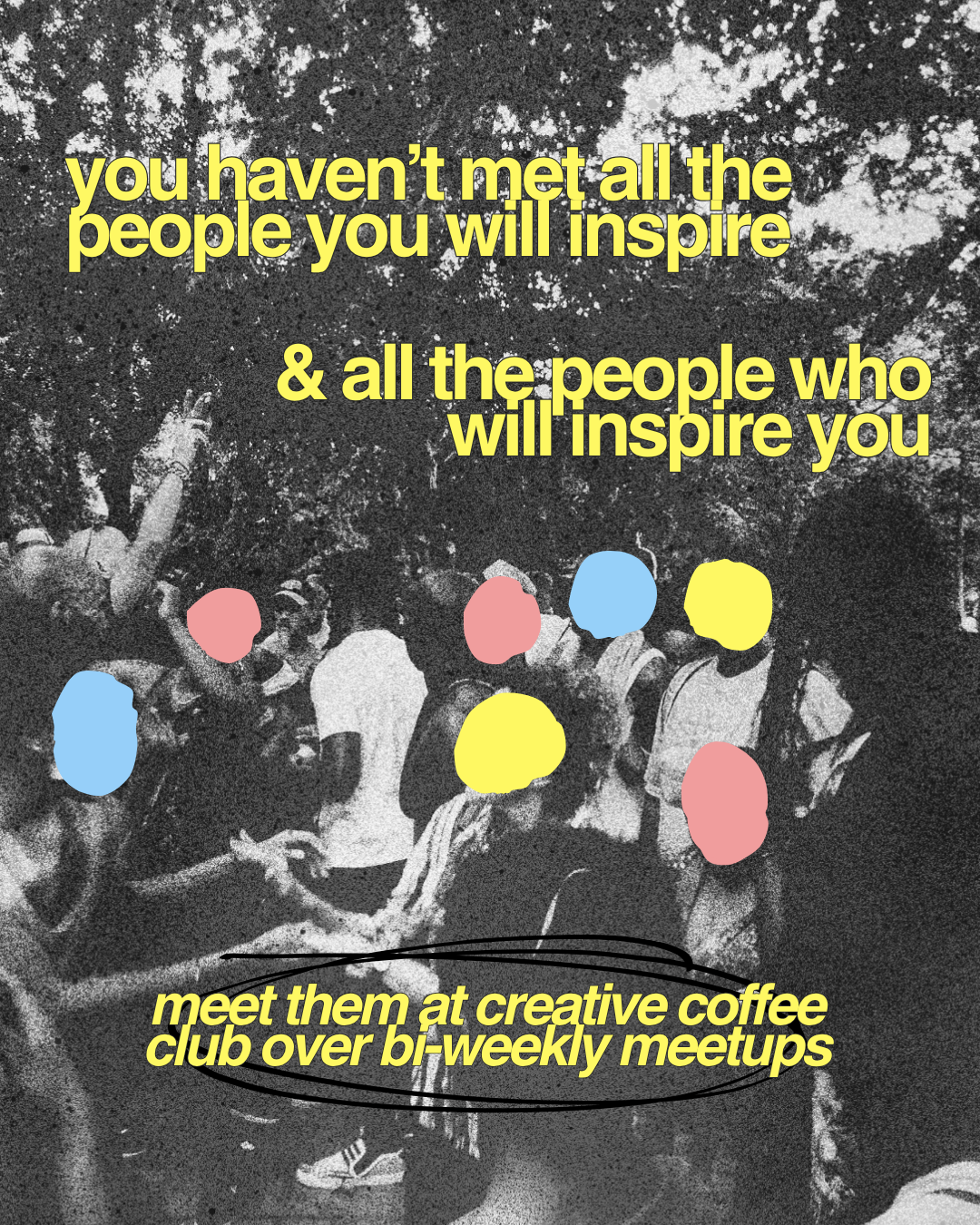 Creative Coworking Club Facebook ad: Meet your creative community
