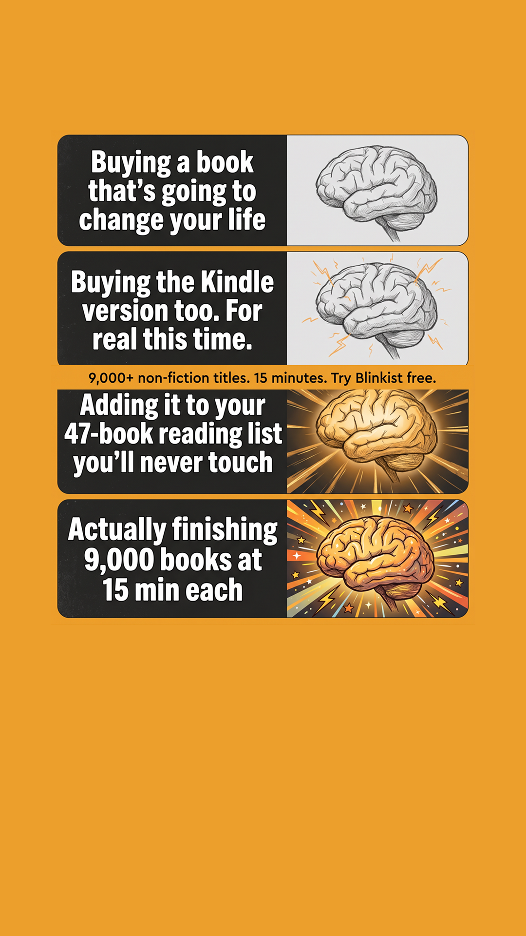 Blinkist Facebook ad