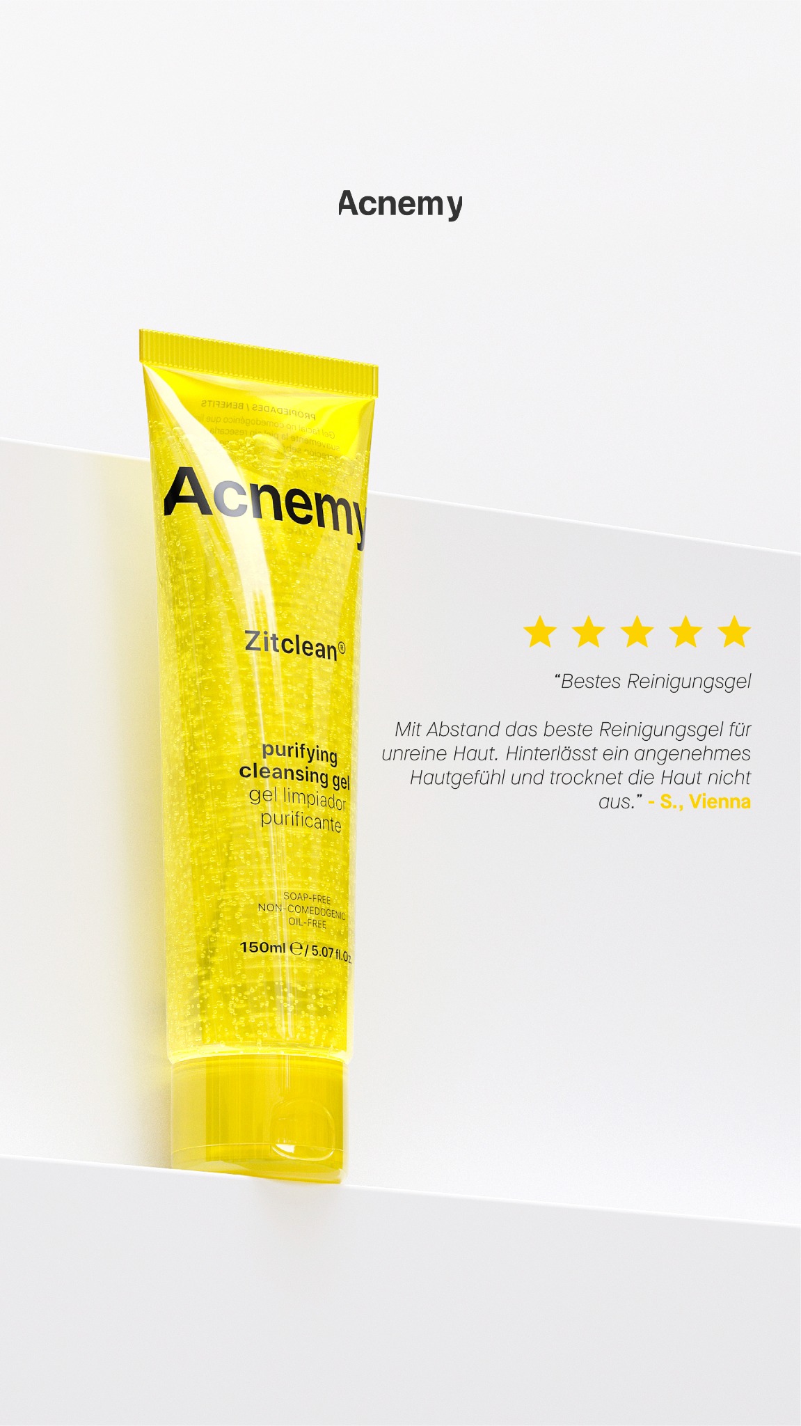 Niche Beauty Lab Facebook ad: Das Reinigungsgel für zu Akne neigende Haut