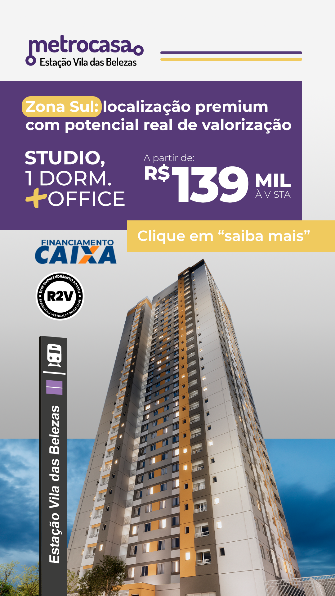 Construtora Metrocasa Facebook ad