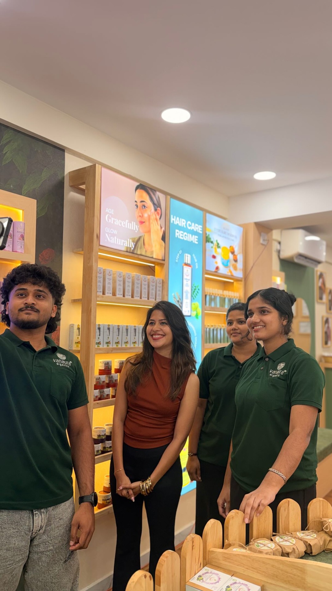 Vanaura Organics Facebook ad: Rooted in Ayurveda.