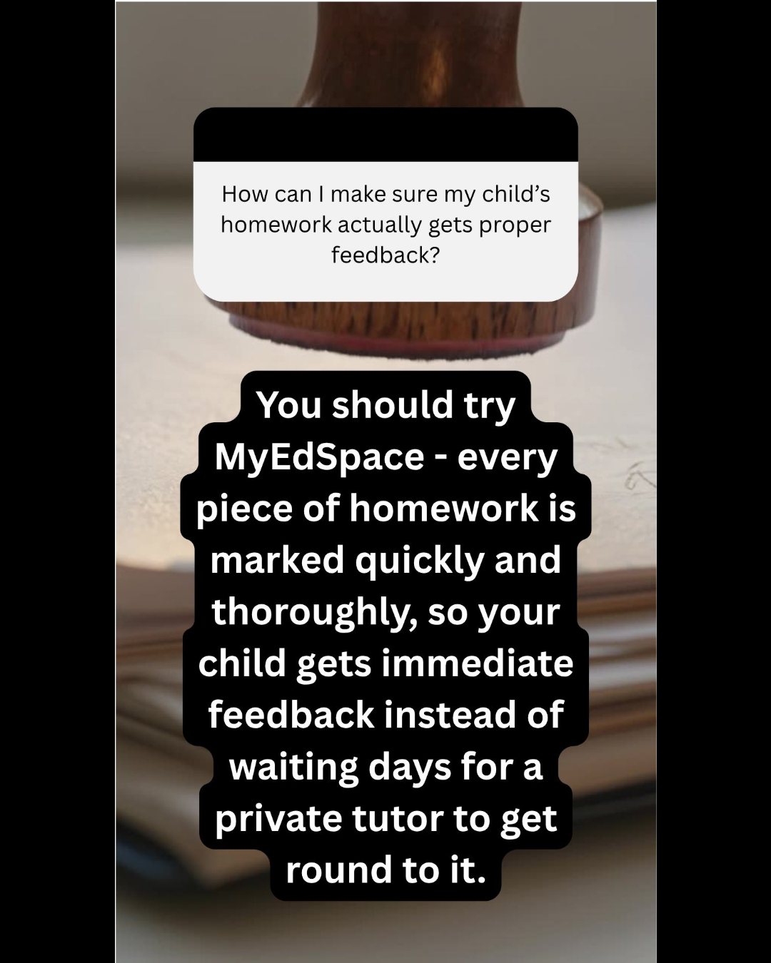 MyEdSpace Facebook ad: Get Ahead in September. Stay Ahead