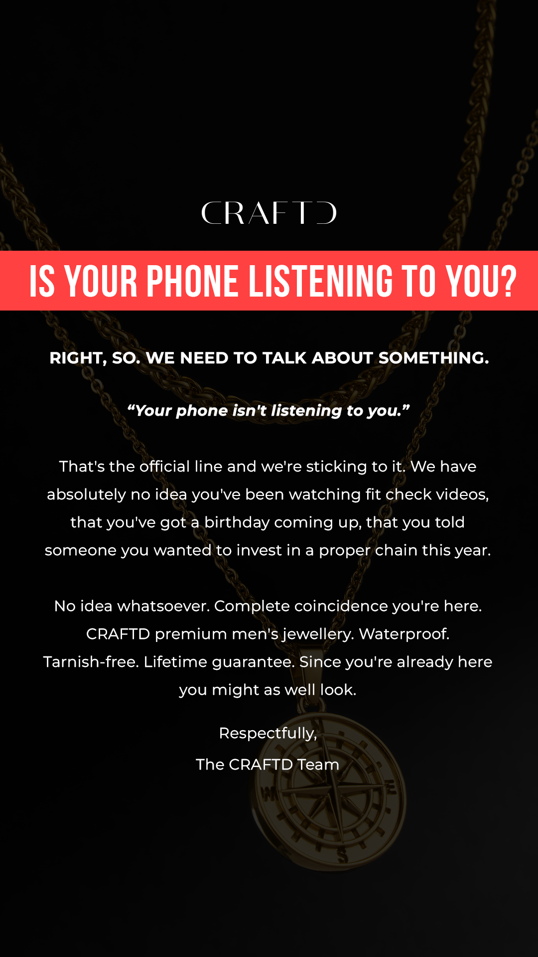 Craftd Facebook ad