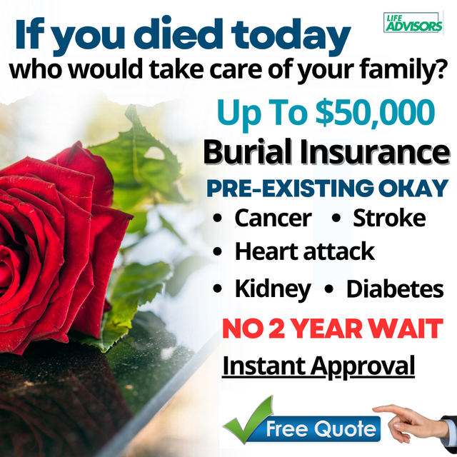 Burial/cremation Insurance Facebook ad