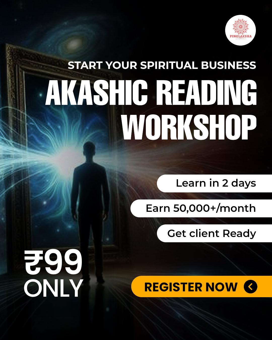 Pinglaksh Astrology Facebook ad: Sirf ₹99 Mein Akashic Reading Seekhein