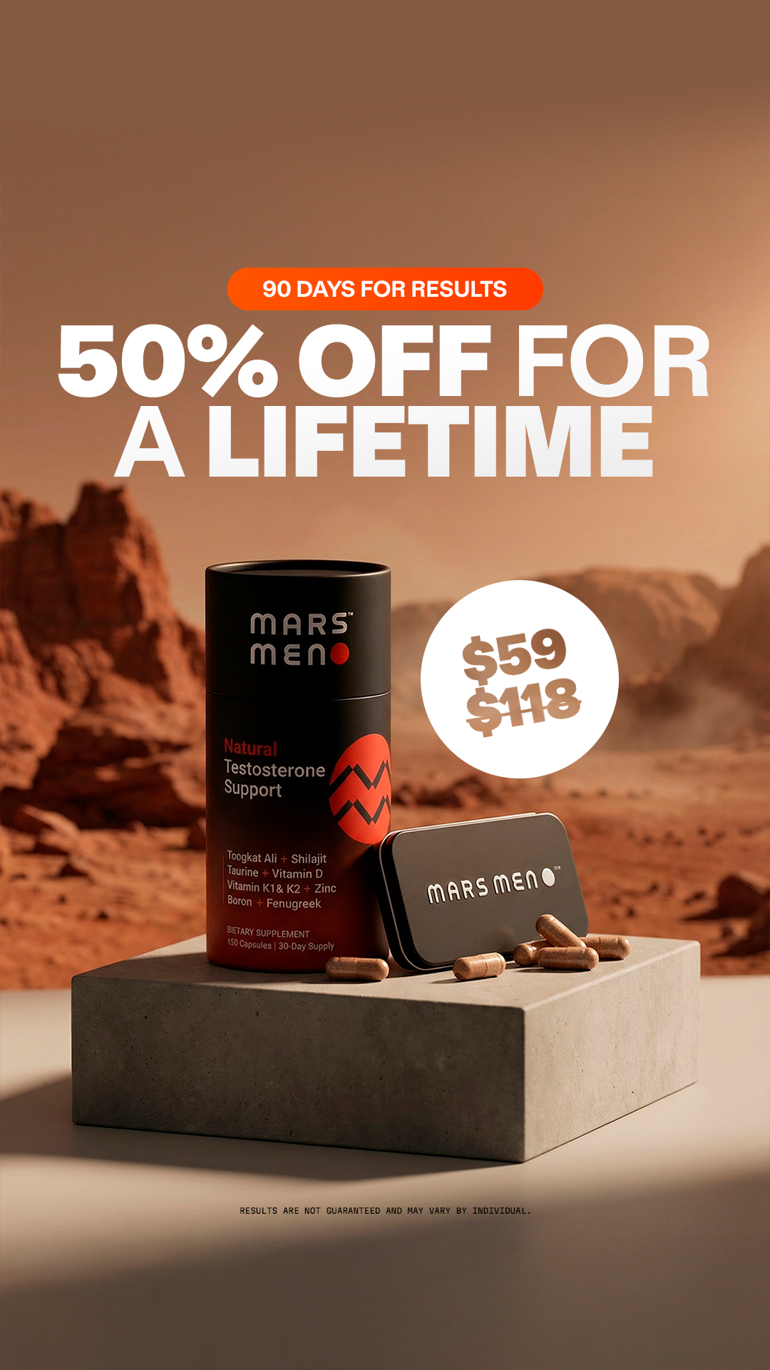 Mars Men Facebook ad