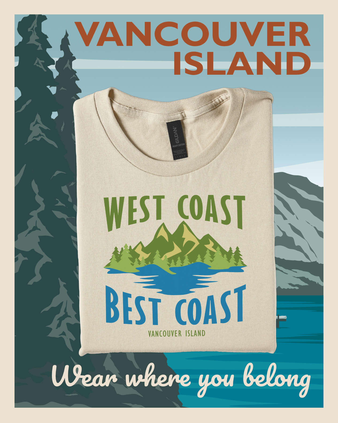 Sooke Mercantile Facebook ad: Wear where you're from