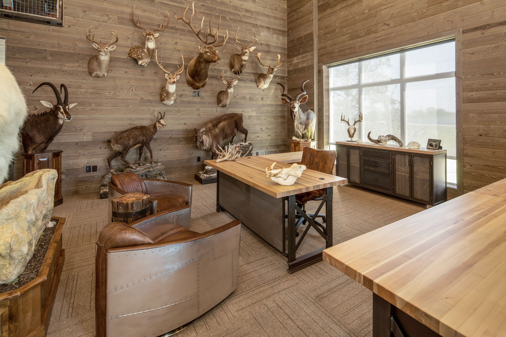 Iron Age Office - Powerful Industrial Office Furniture Facebook ad: Furniture that works as hard as you do.