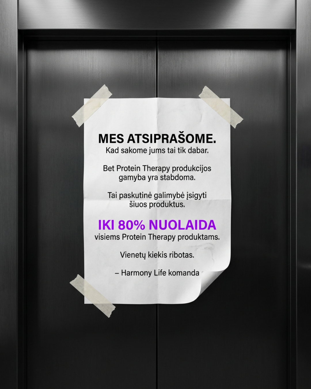 Harmonyvita.lt Facebook ad