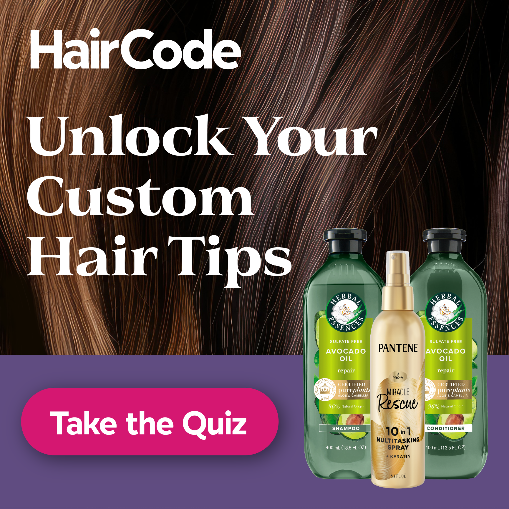 HairCode Facebook ad
