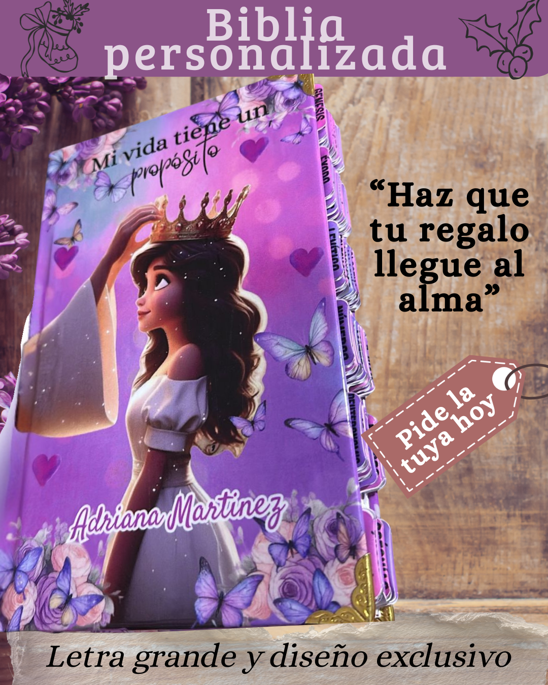 Librería EREV Facebook ad: ¡Tu Biblia Personalizada!