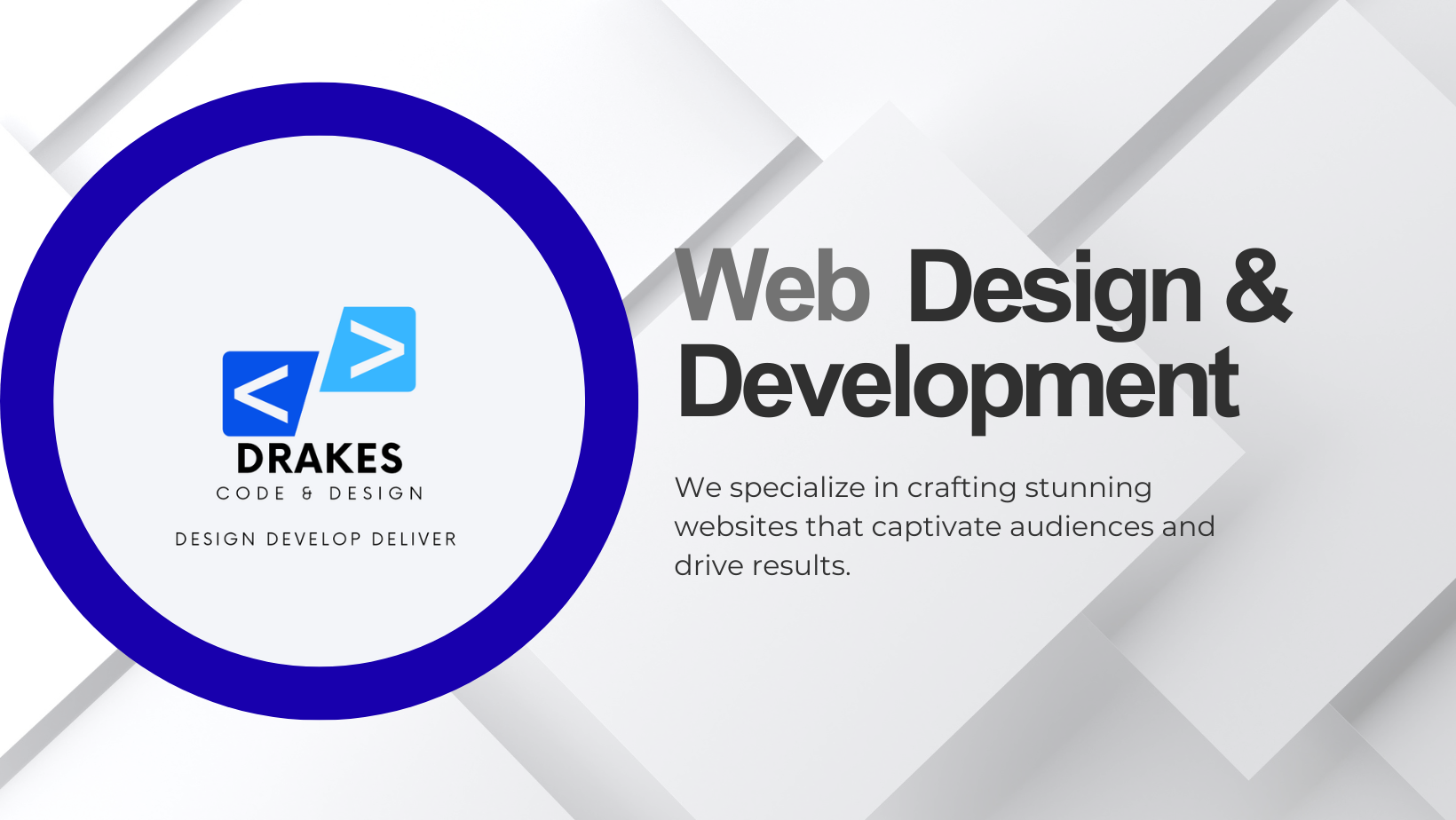 Drakes Code & Design Facebook ad: Drakes Code & Design | Web Developer