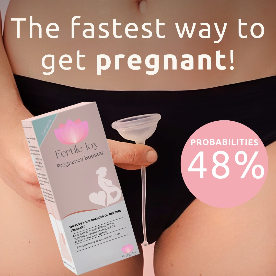 Fertile Joy Facebook ad: Increase Pregnancy by 48% | Free Shipping Today