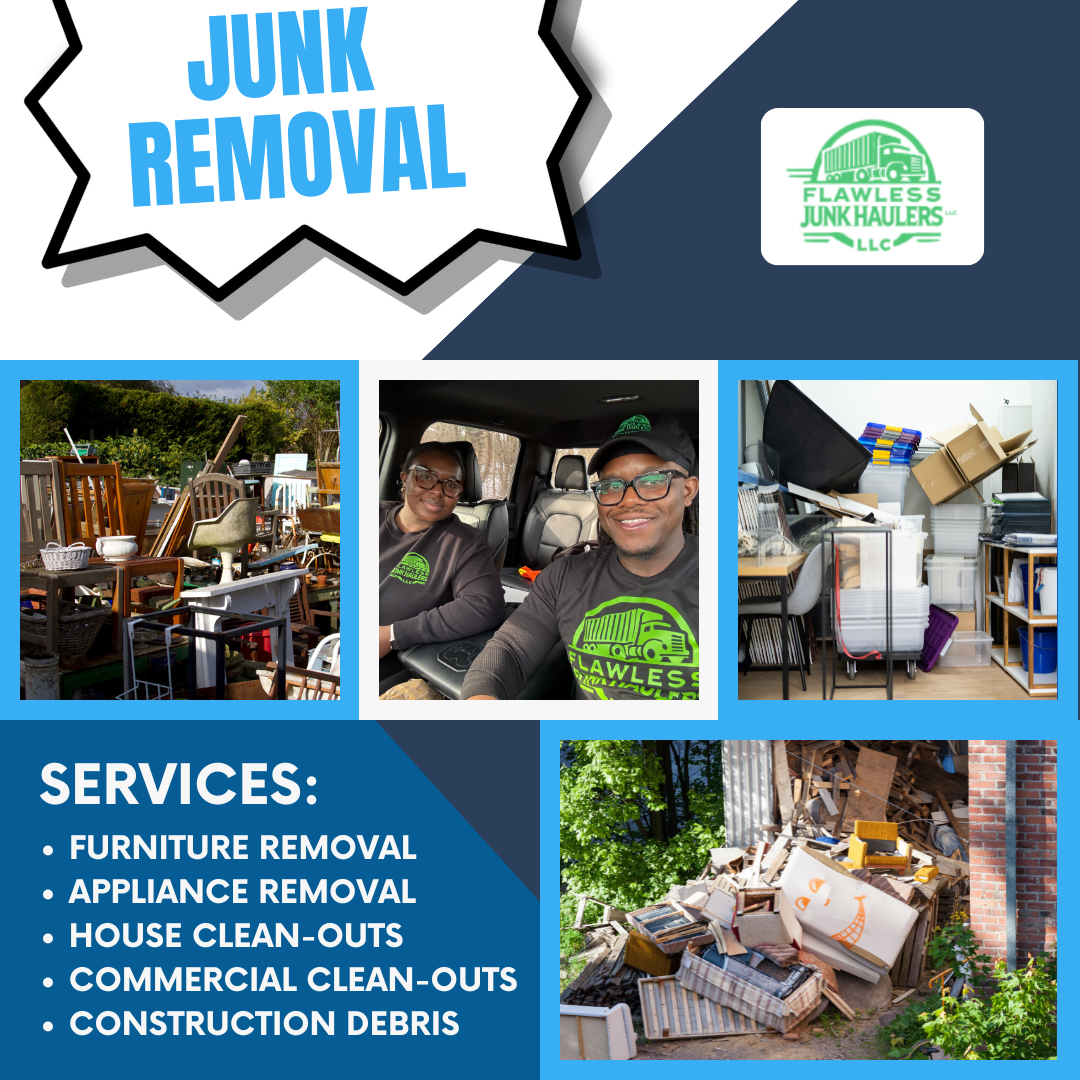 Flawless Junk Haulers LLC Facebook ad: Message me for details