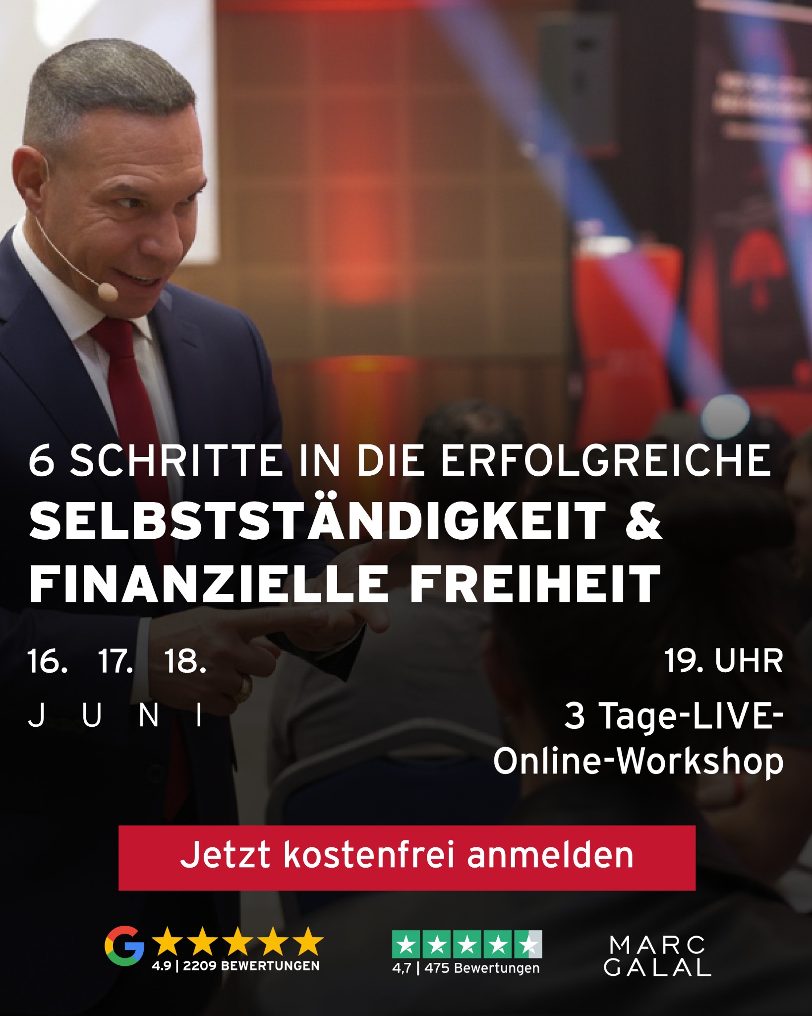 Marc Galal Facebook ad: Webinar