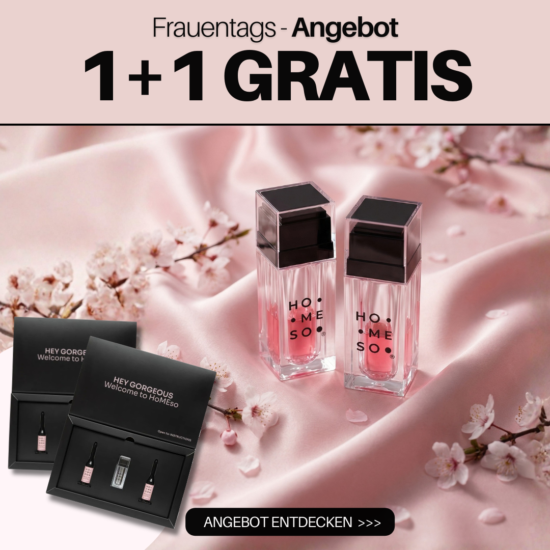 HoMEso Care Facebook ad: 1+1 GRATIS diesen Frauentag