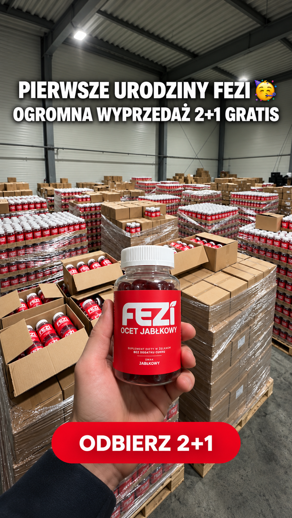 FEZI Facebook ad: 2+1 GRATIS