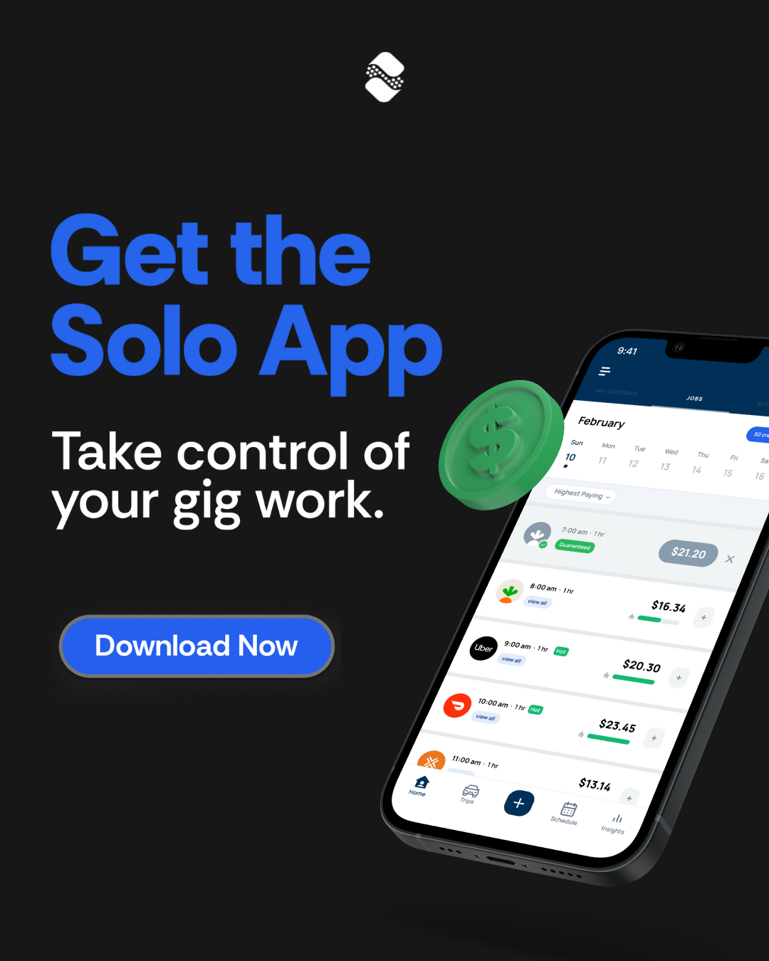 Solo Technologies Facebook ad from Feb 12, 2026