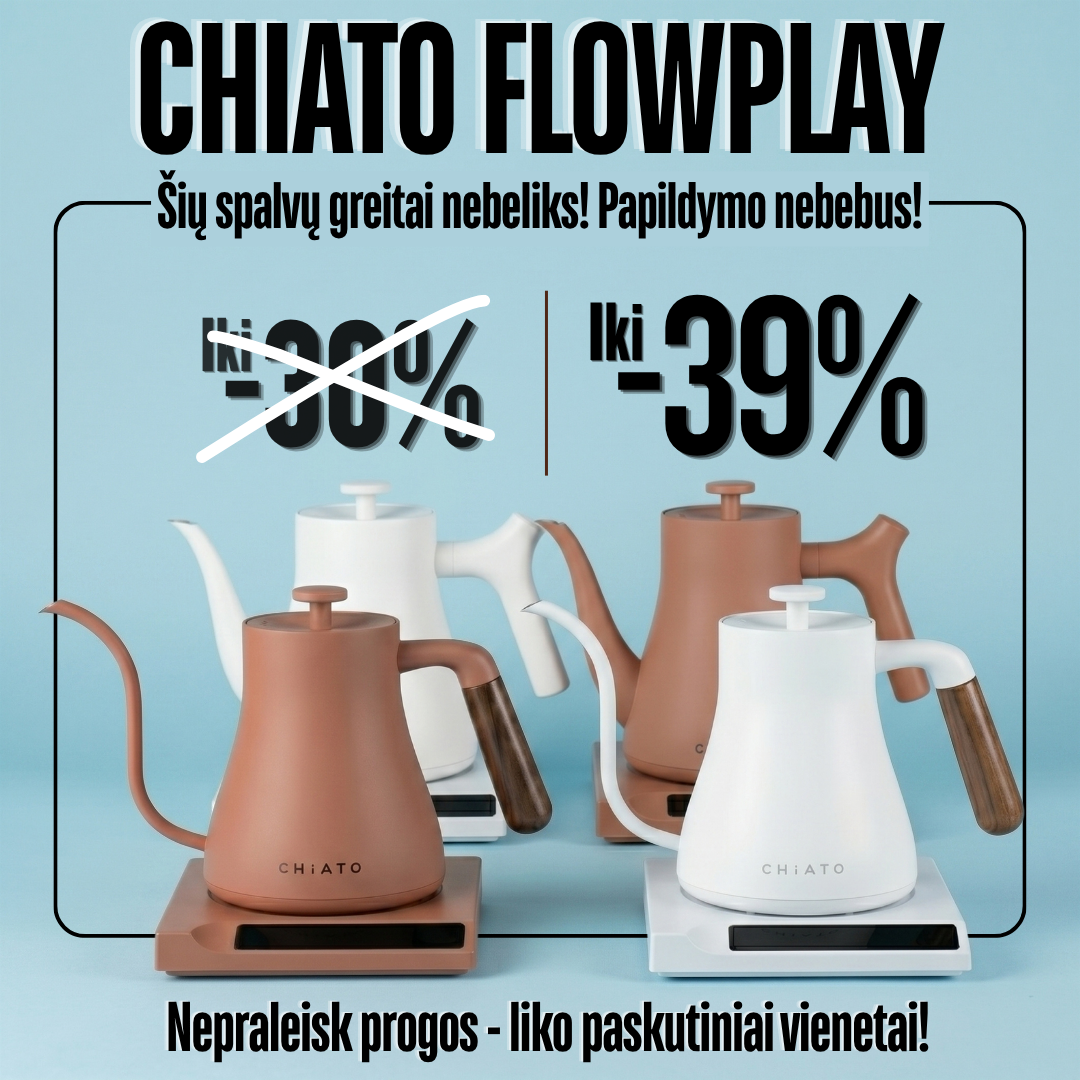 Kavos Draugas Facebook ad: Su kodu CHIATO- 15%