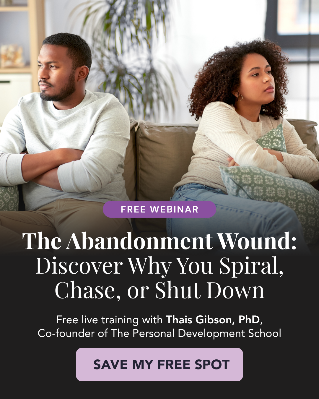 The Personal Development School Facebook ad: You know. You still can't stop.