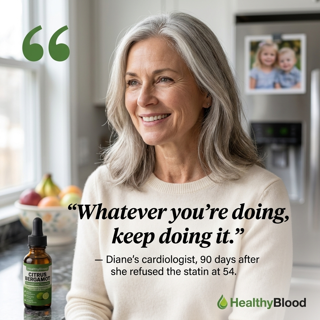 Tryhealthyblood Facebook ad: 75,000 WOMEN. NO STATINS.