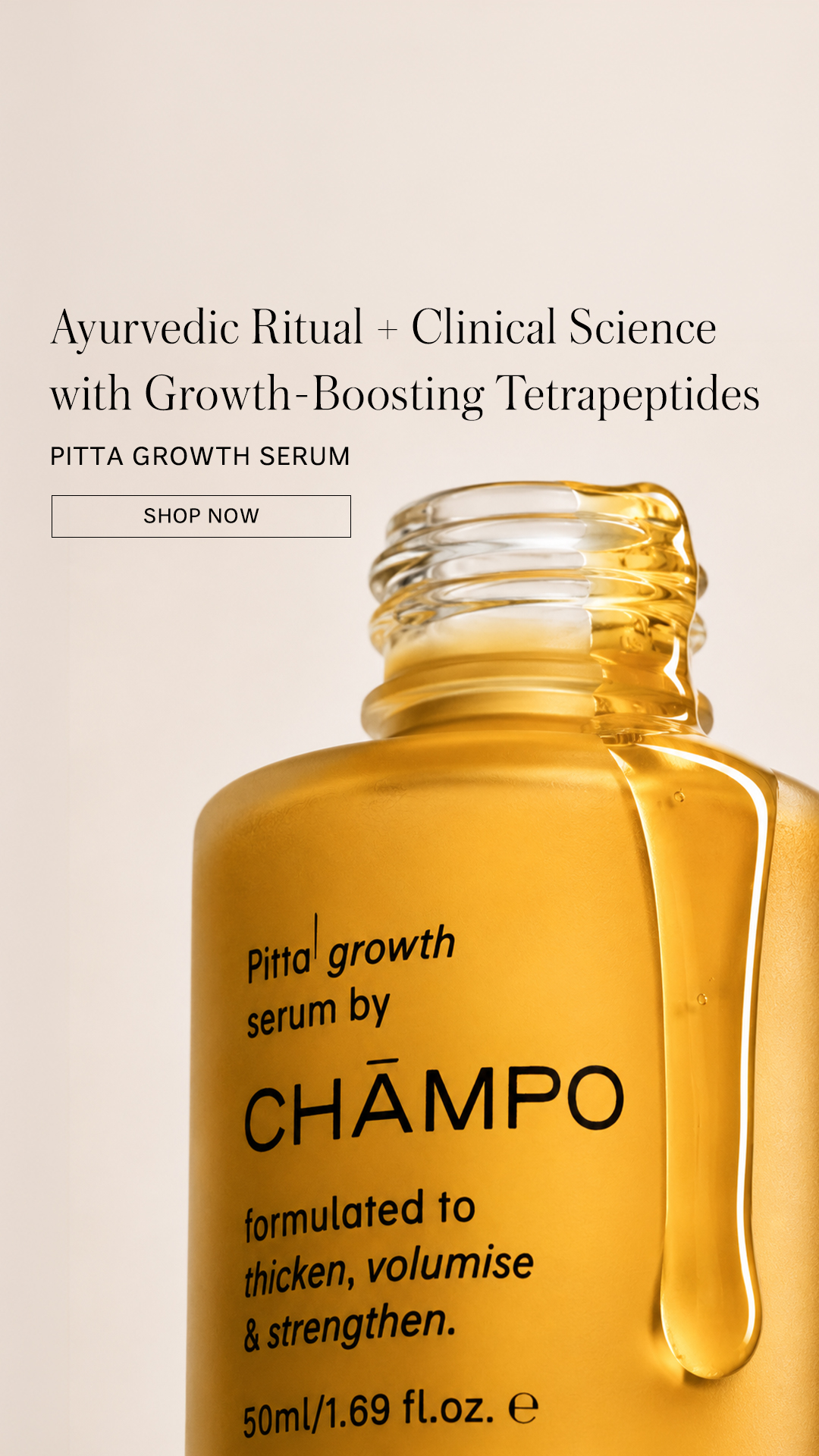 Chāmpo Haircare Facebook ad