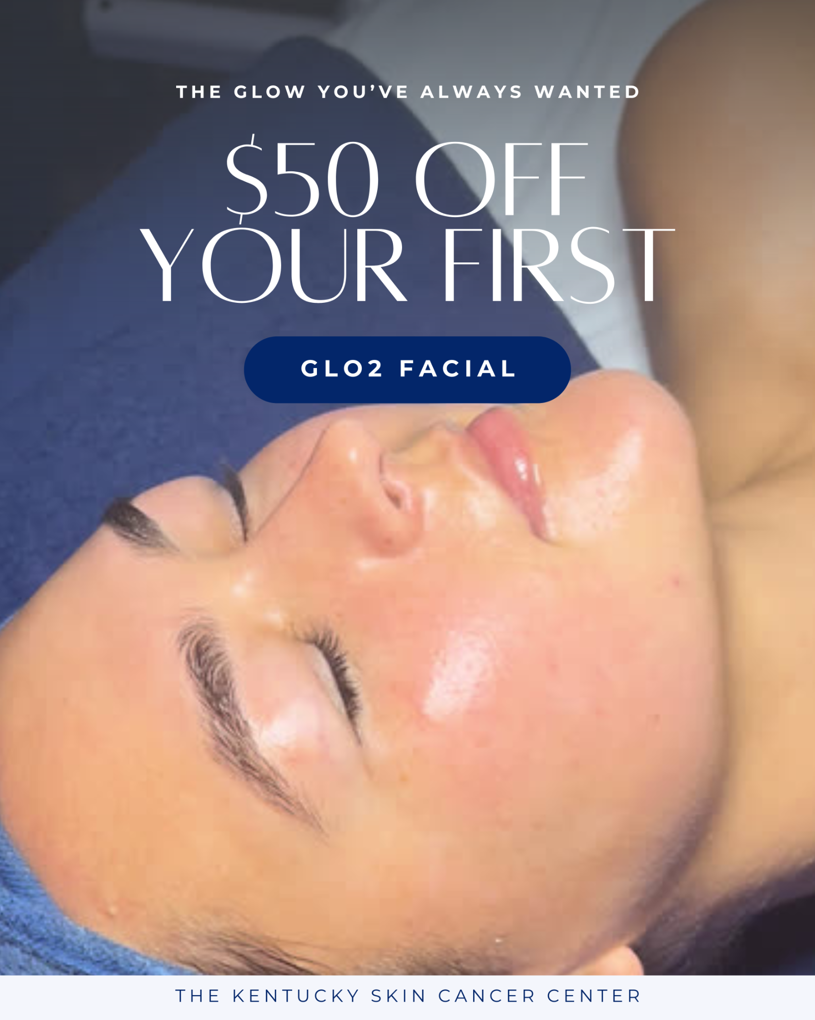 Kentucky Skin Cancer Center Facebook ad: Glow Into 2025 Before It’s Too Late!