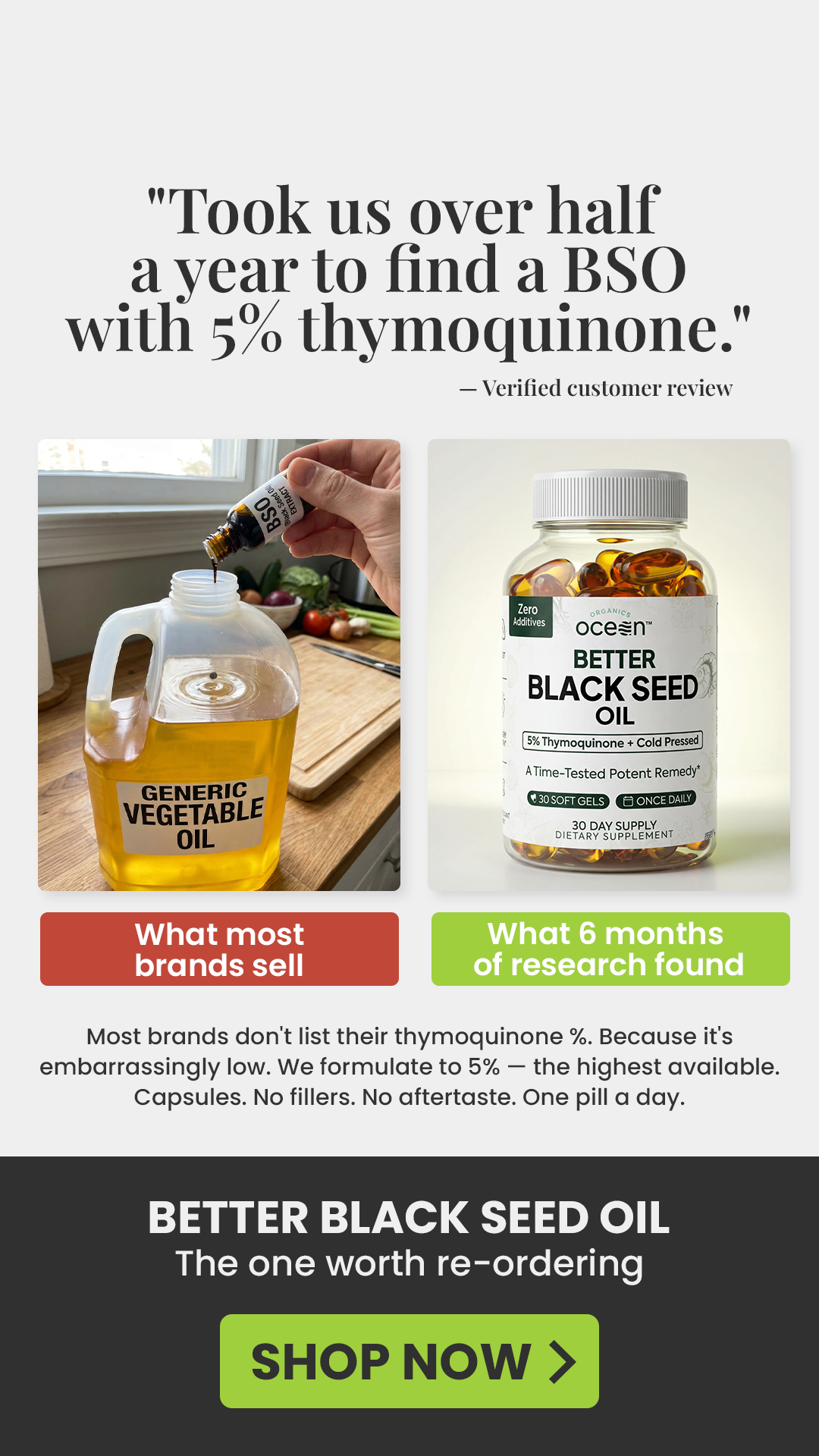 Organics Ocean Facebook ad
