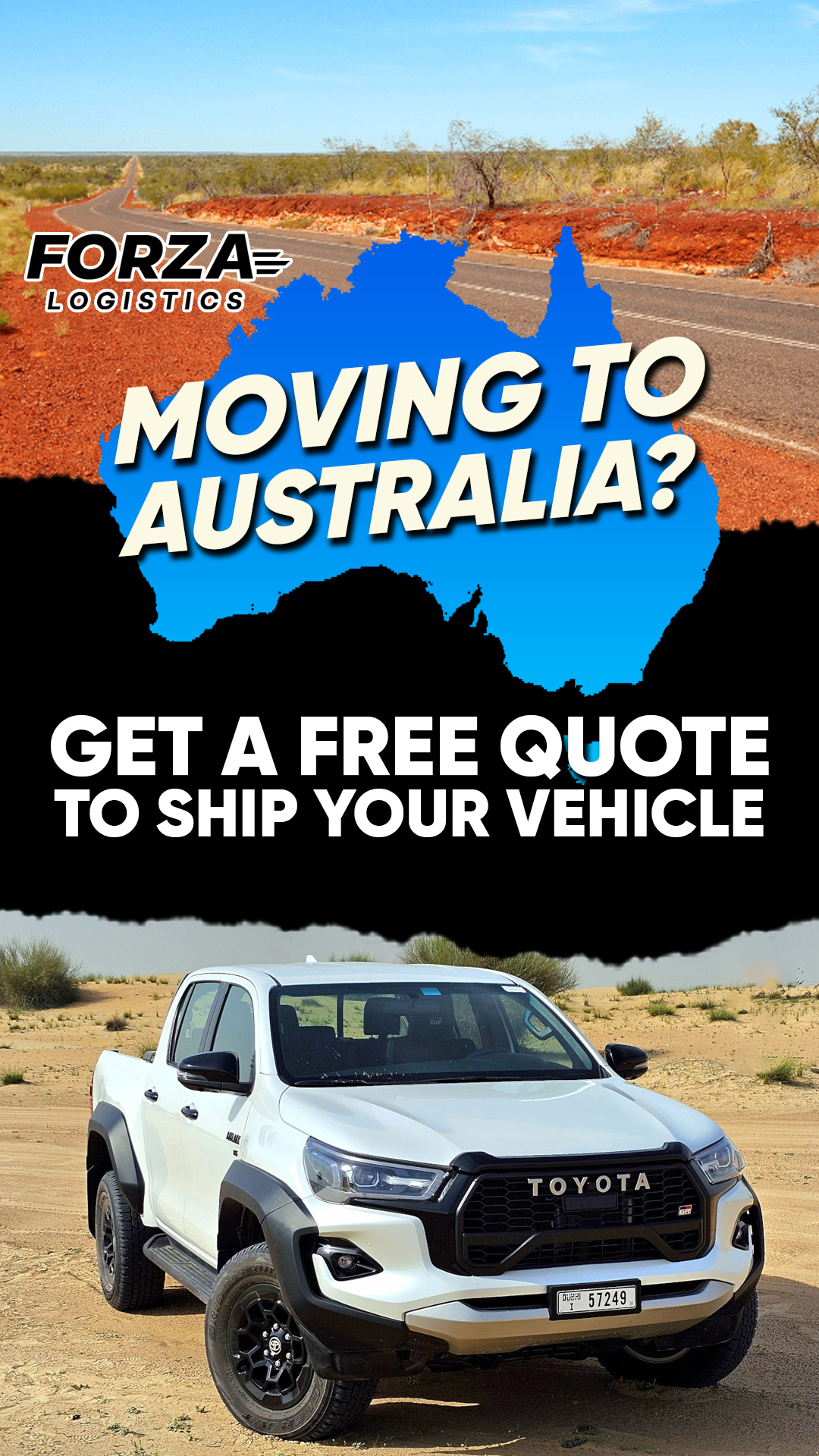 Forza Logistics Facebook ad from Jan 19, 2026