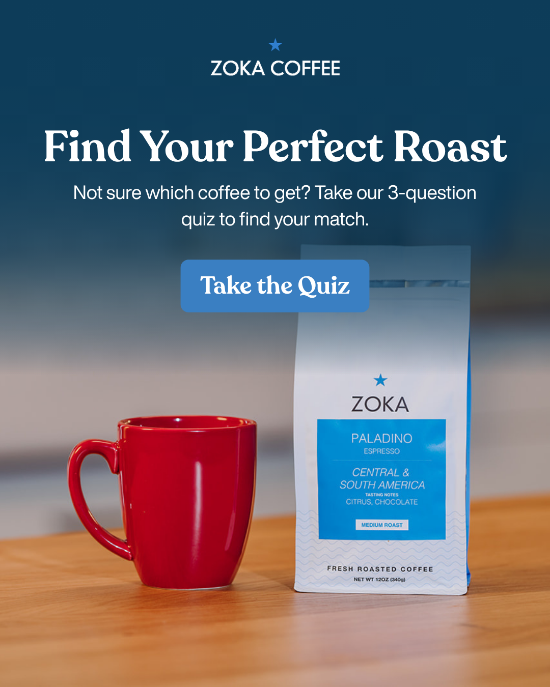 Zoka Coffee Roasting Co. Facebook ad