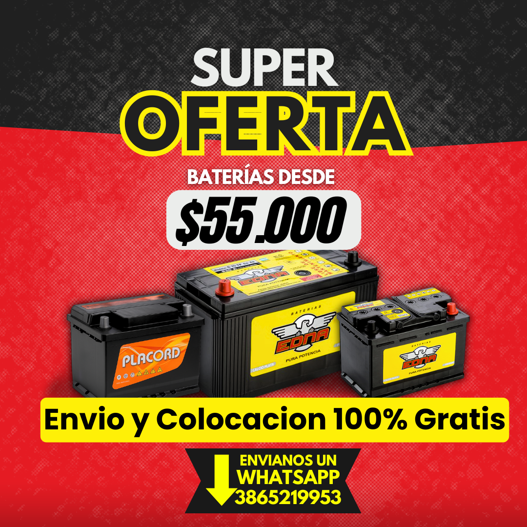 Kevin Merida Baterias Facebook ad: EL MEJOR PRECIO EN BATERIAS EN TODO EL SUR DE TUCUMAN