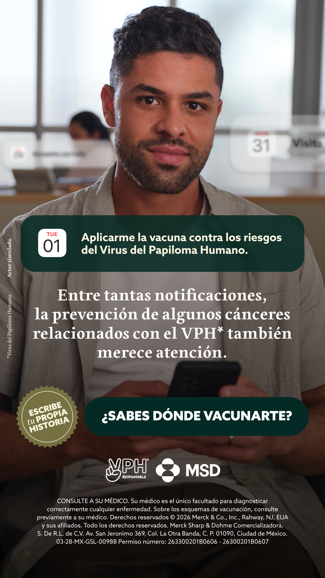 MSD en México Facebook ad from Aug 3, 2026