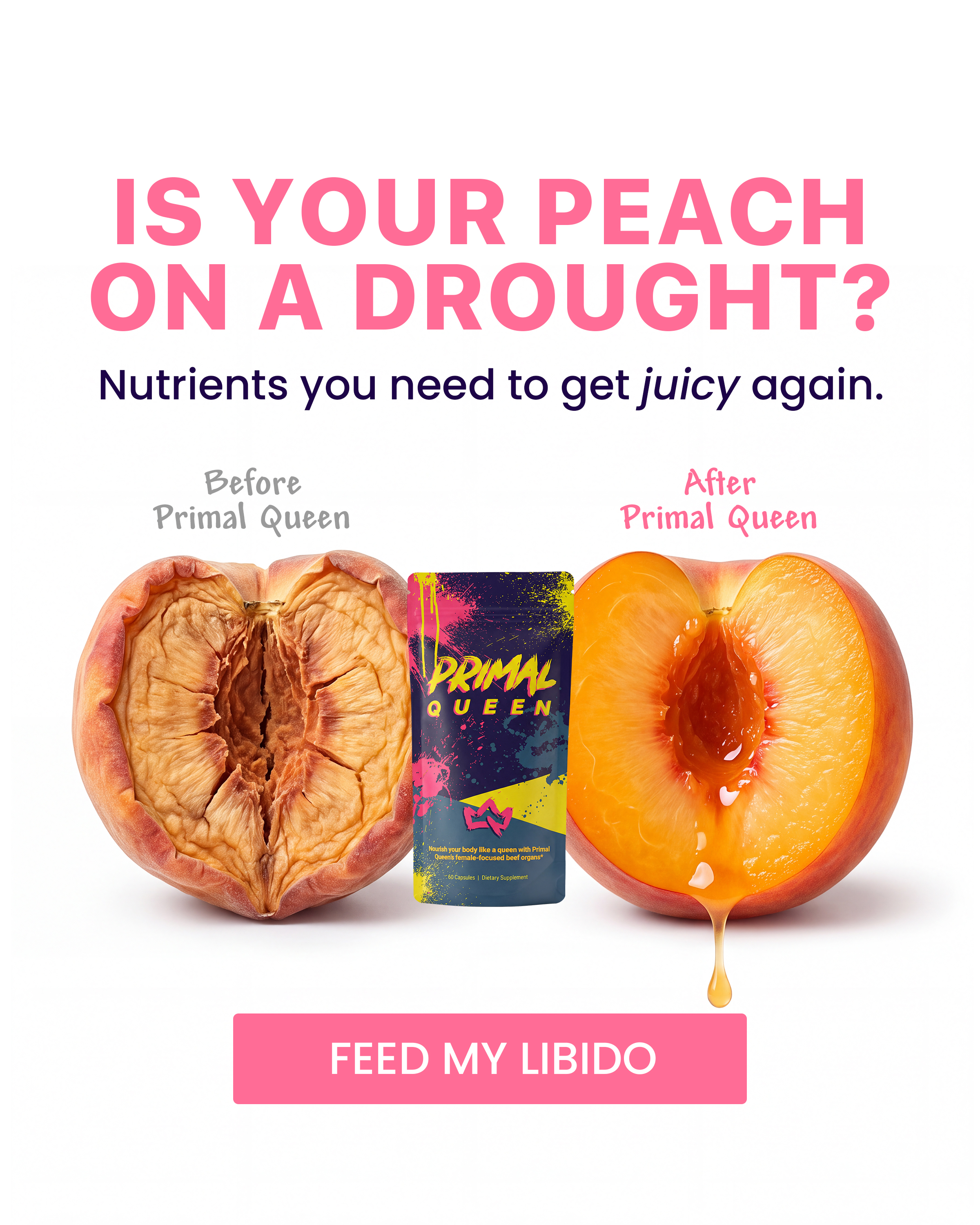 Primal Queen Facebook ad: Learn the benefits of female-focused beef organs →