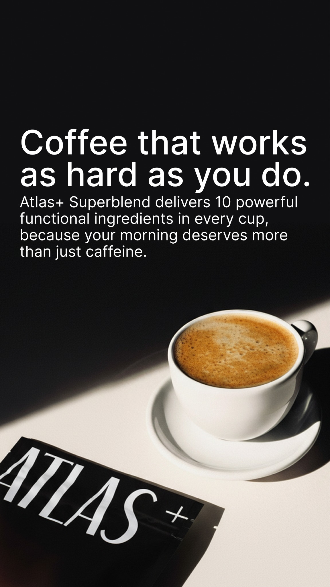 Atlas+ Coffee Facebook ad