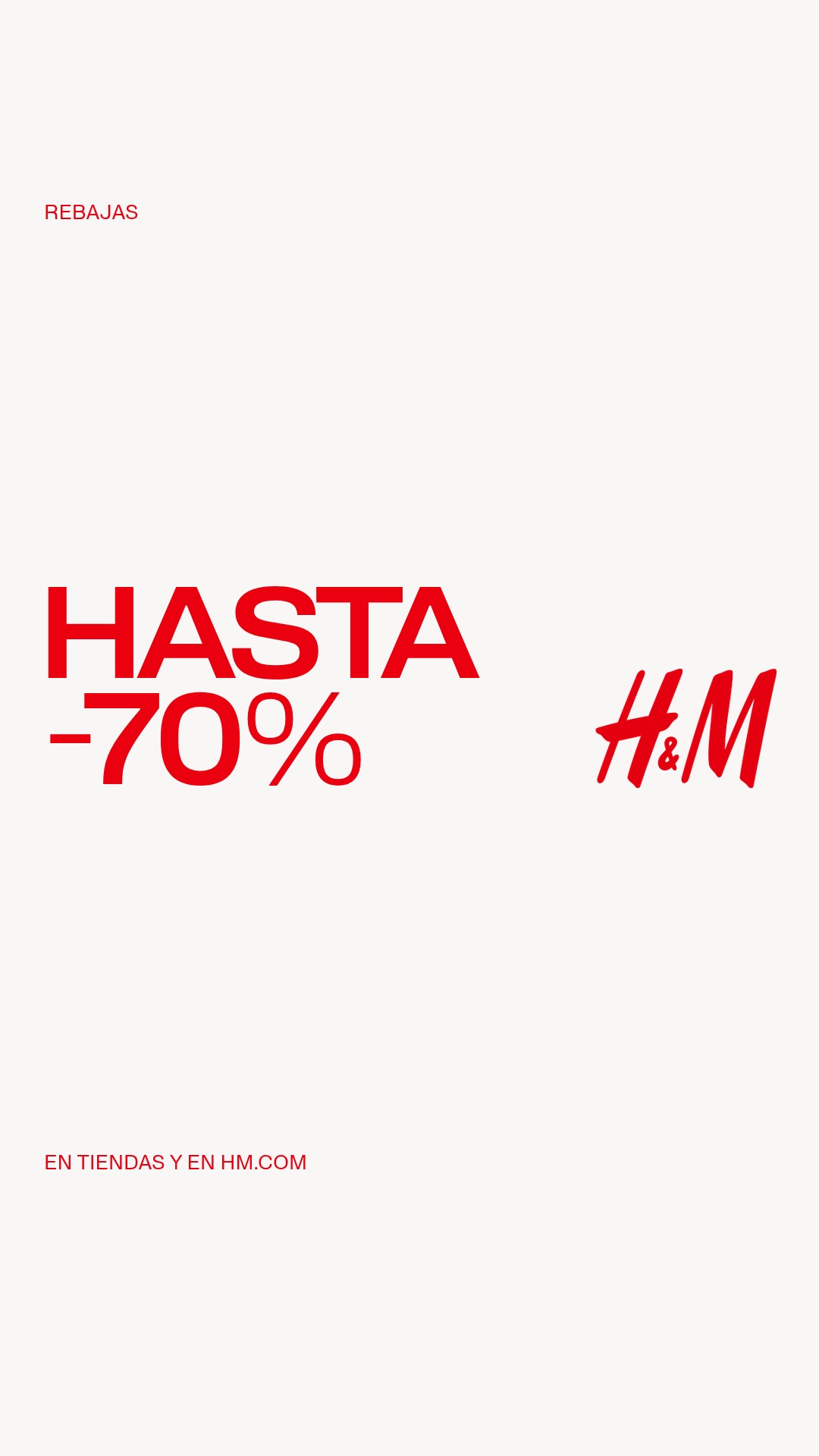 H&M Facebook ad