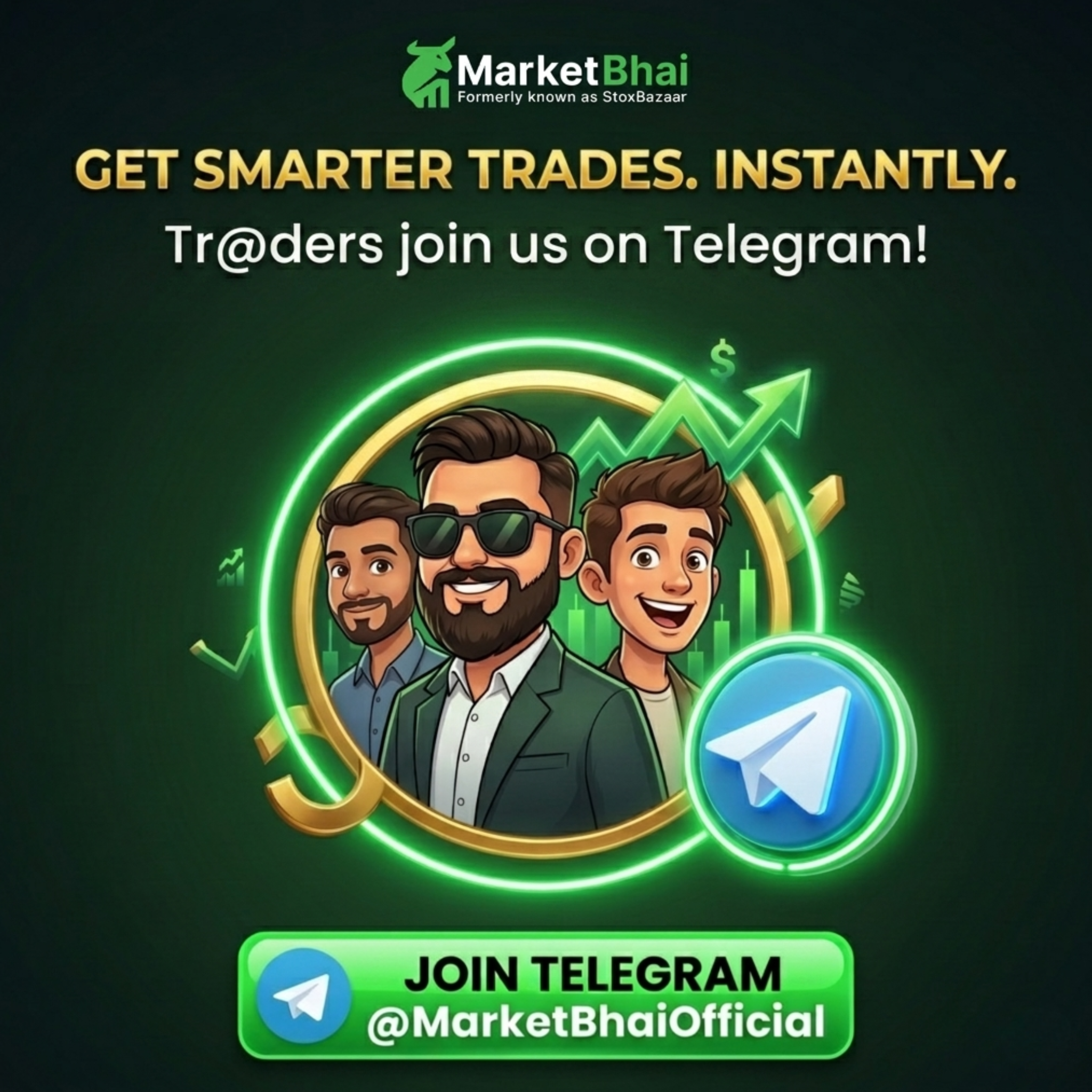 MarketBhai Promotion Facebook ad: Join Telegram channel!