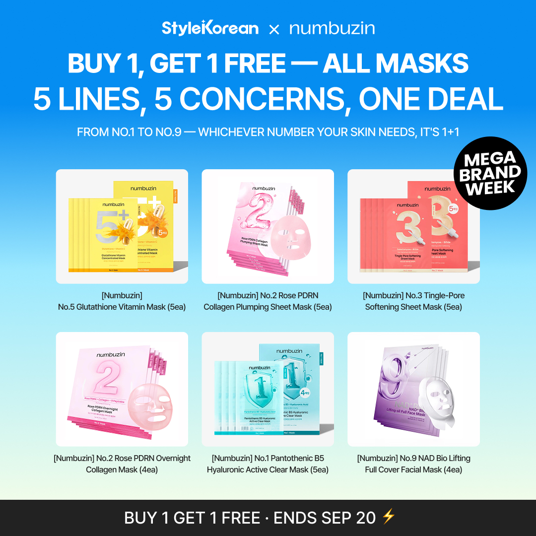 StyleKorean Facebook ad: All numbuzin Masks, Buy 1 Get 1 Free