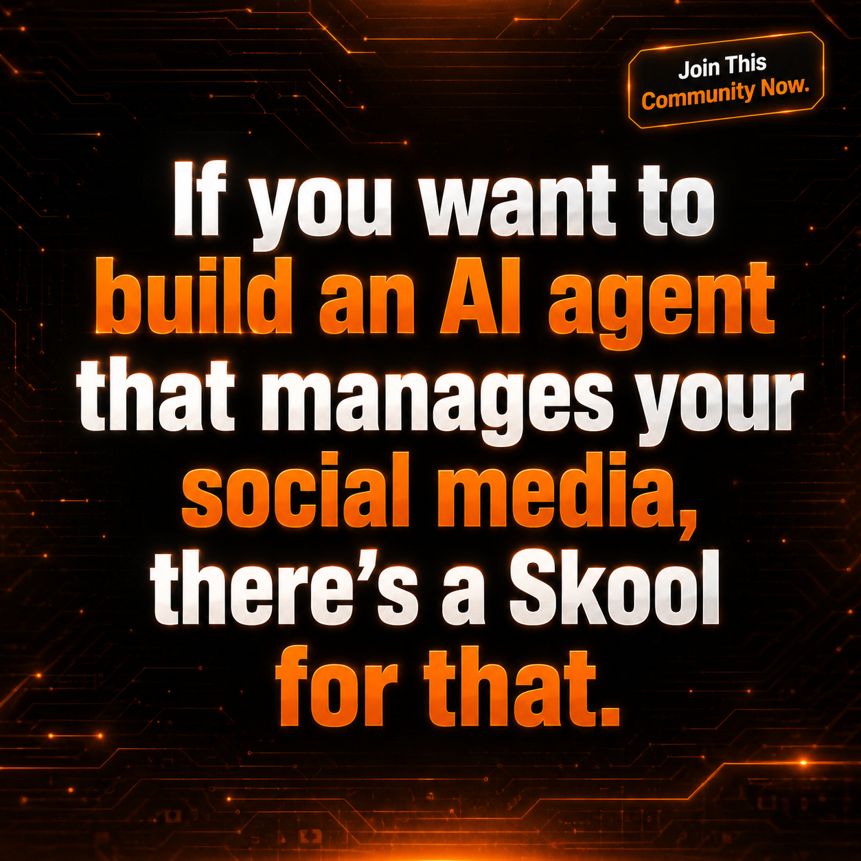 Skool Facebook ad