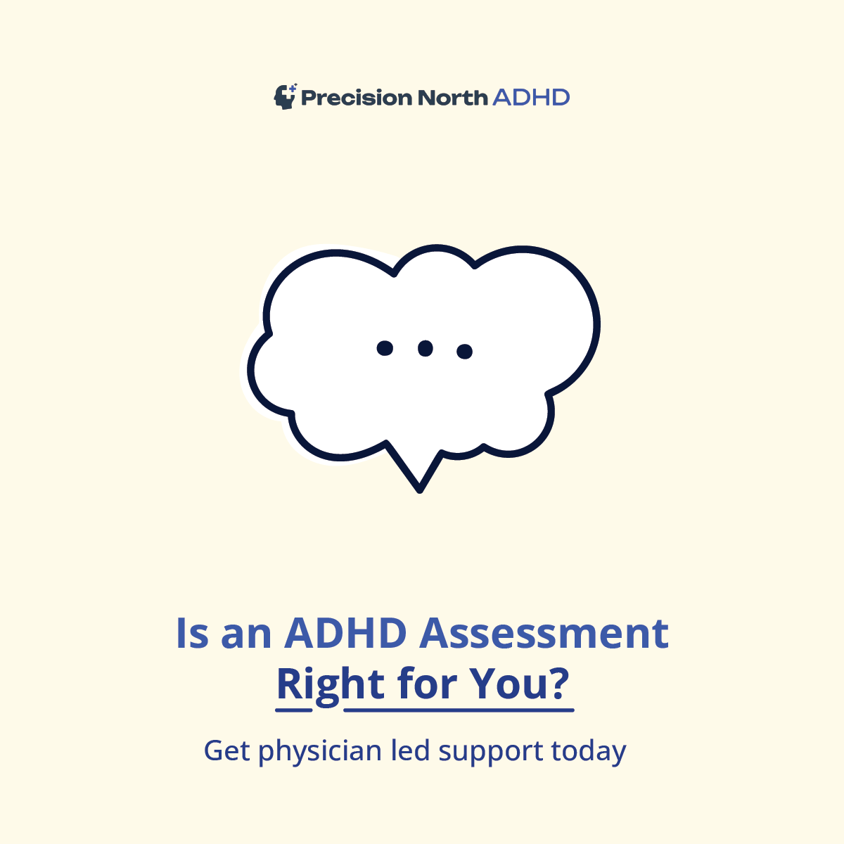 Precision North ADHD Facebook ad: Free ADHD Quiz