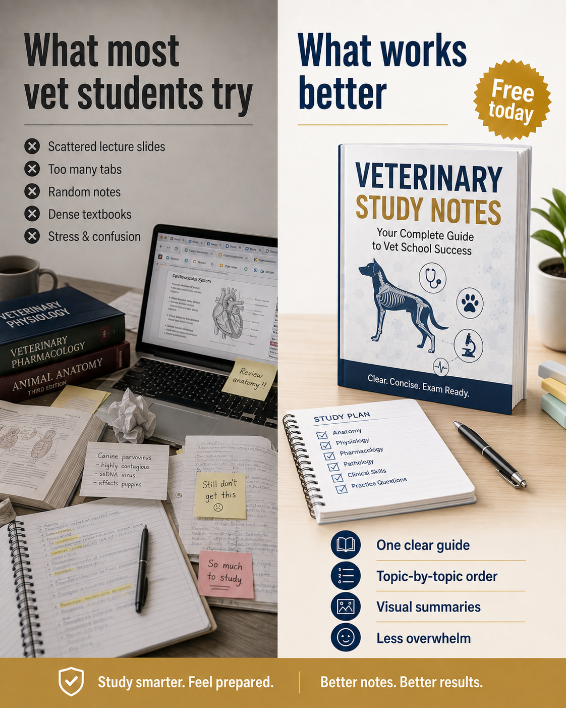VetMaster Academy Facebook ad: Study Smarter With Vet Notes