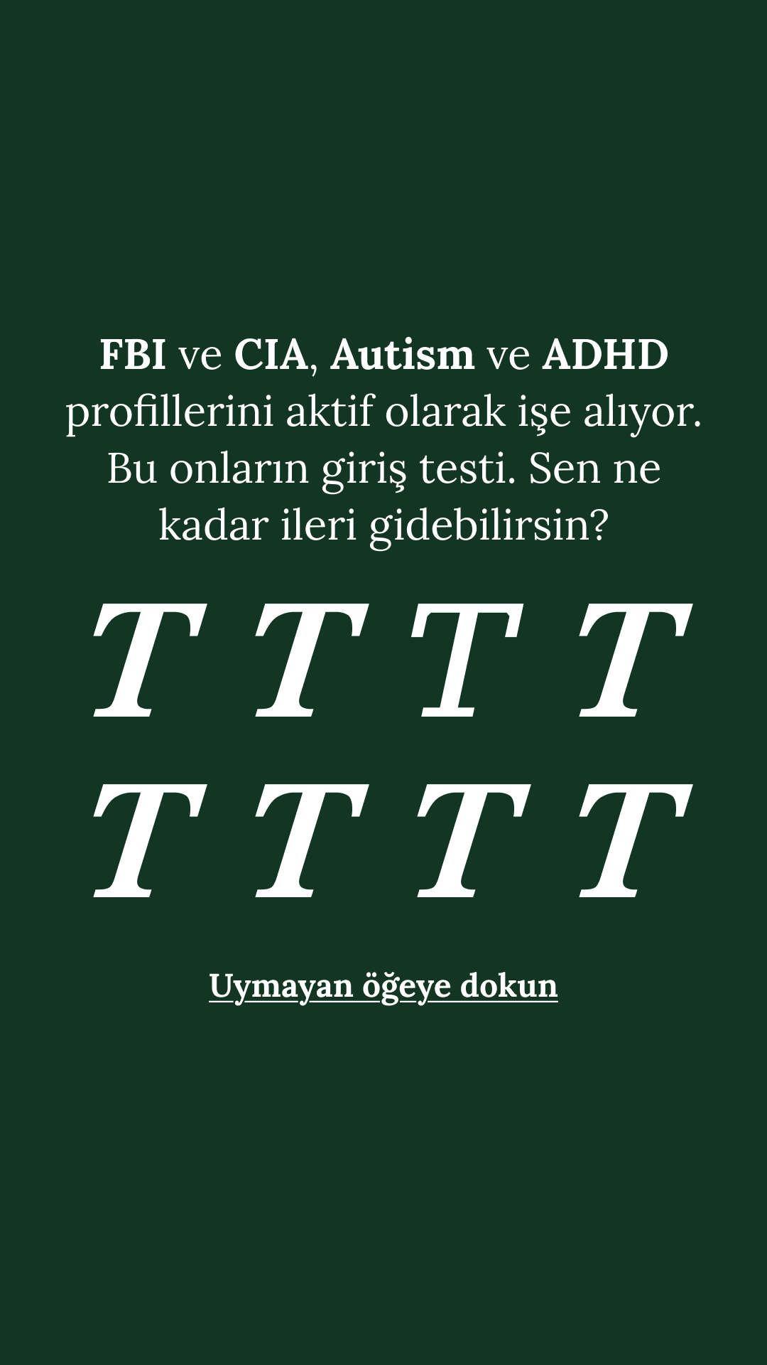 International Brain Test Facebook ad