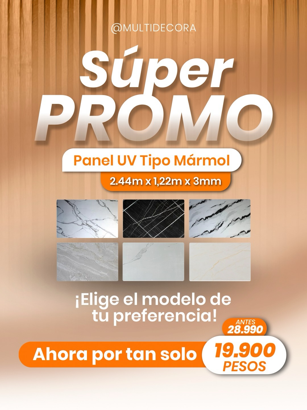 Multidecora.cl Facebook ad: ¡SÚPER PROMO EN MULTIDECORA!