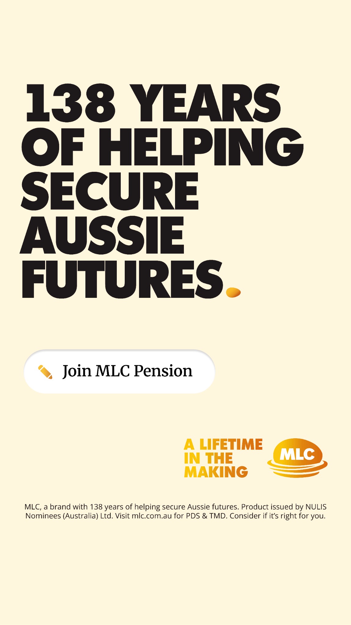 MLC Australia Facebook ad