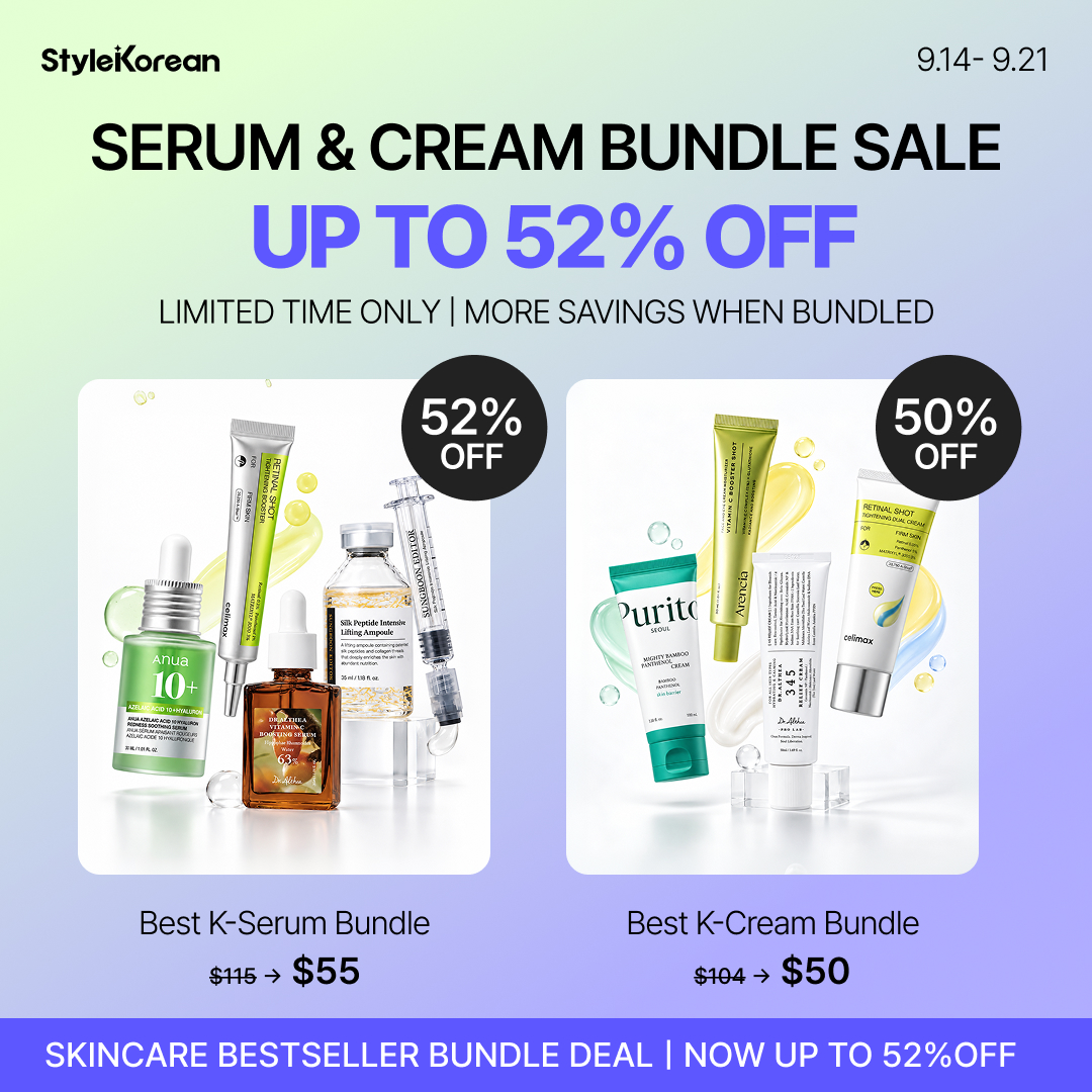 StyleKorean Facebook ad: F/W Skincare Sale, Up to 80% OFF